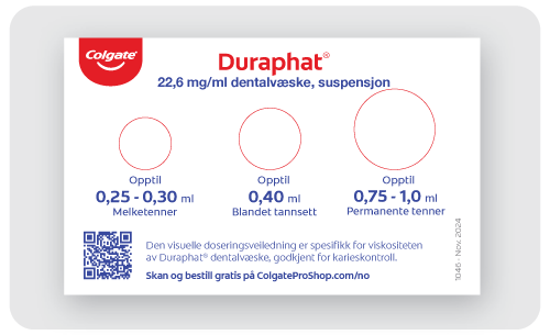 doseringsveiledning for Duraphat